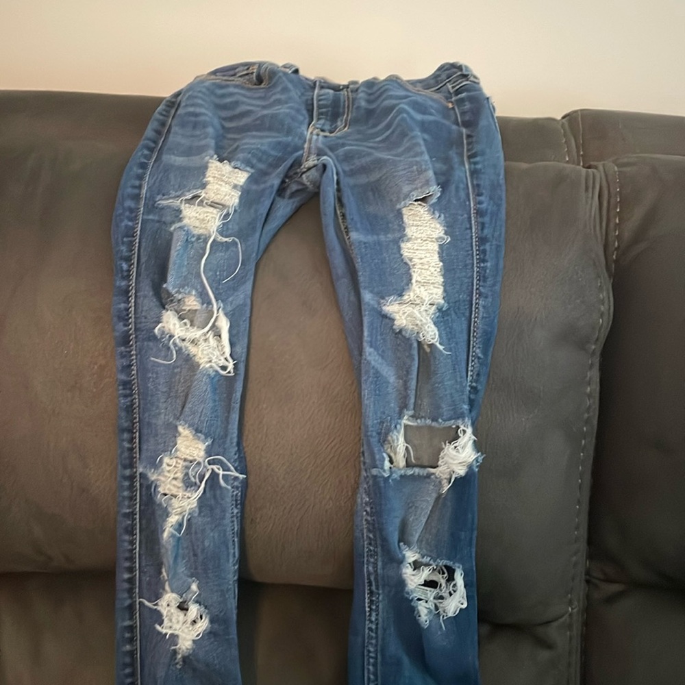 Hollister ripped jeans